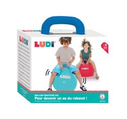 LUDI - BALLON SAUTEUR XXL 55 CM BLEU